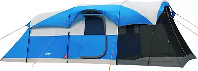 8 Person Family Camping Tent With Screen Porch Portable Water Resistant Windpro • $255.99