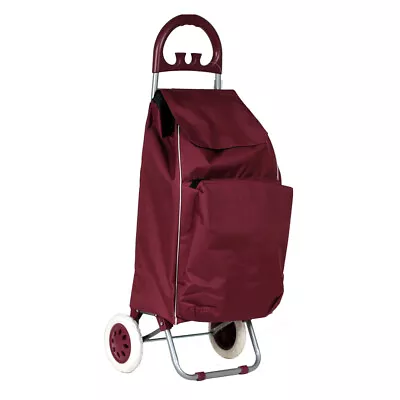 Tosca 70L/58cm Shopping Cart Trolley Bag Grocery/Market Storage W/ Wheels Plum • $45
