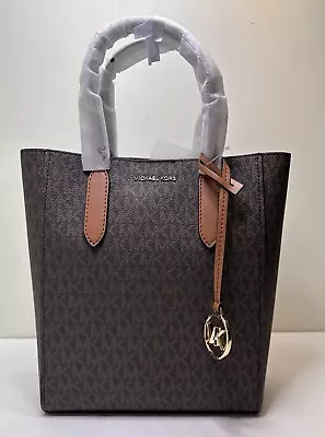 Michael Kors Sinclair Signature Brown MK Small Tote Shoulder Bag • $119.98