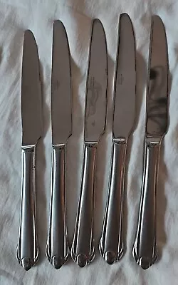Mikasa CLASSICO Satin Set Of 5 Solid Dinner Knives Stainless 18/0 Indonesia • $14