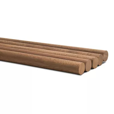 Walnut Wood Dowel Rods 5/8” X 36” Unfinished Sticks For Crafts/DIY | Woodpeckers • $76.99