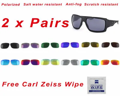 2 X Polarized Replacement Lenses For-Oakley Big Taco Sunglasses Premium HD Pro+ • £14.88
