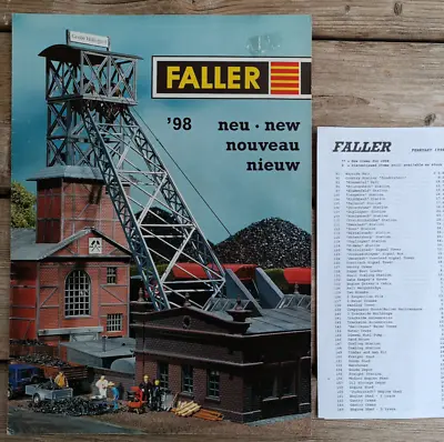 Faller Catalogue 98 Price List Model Railway English Deutsch Français Nederlands • £8.80