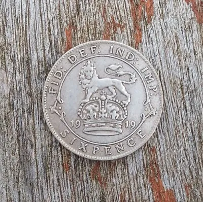£5.99 • Buy Collectable Grade 1919 Sixpence Sterling Silver .925 George V       