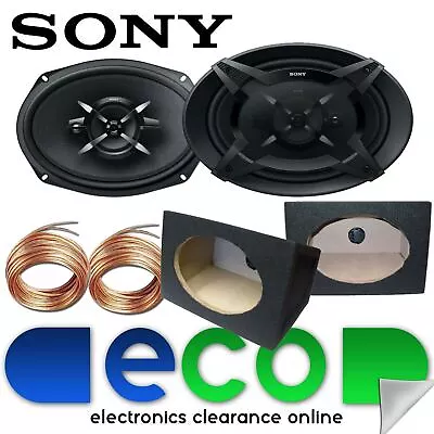£119 • Buy SONY XS-FB6930 3-Way 6x9  900 Watts Car Speakers & 6x9 Black Pod Box (Pair)