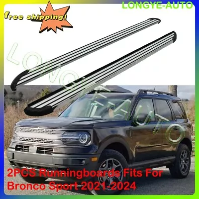 2PCS Running Boards Fits For Bronco Sport 2021-2024 Nerf Bar Pedals Side Steps • $548.90