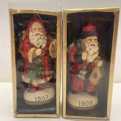 Memories Of Santa Collection 1907/1908 Christmas 5  Santa  In Box Lot Of 2 • $21.24