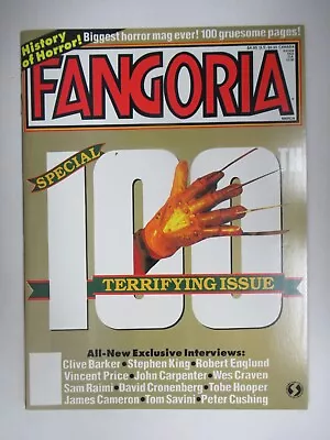 1991 Fangoria 100th Terrifying Issue Stephen King Clive Barker • $14.95