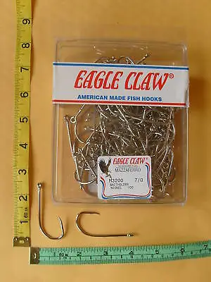 Eagle Claw Baitholder Saltwater Hooks Size 7/0 Pcs 30 High Quality Usa Made • $11.27