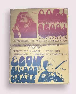 Vintage Cold Blood Lydia Pense Elvin Bishop Original Concert Poster 70’s Calif. • $99