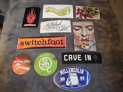 Rock Pop Metal Promotional Sticker Set Of 10 Stickers Lot#53 • $7