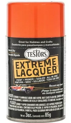 Testors Model Master Gloss FLAMING ORANGE LACQUER Spray Paint Can 3 Oz. 1840 • $9.30