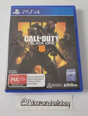 Call Of Duty Black Ops 4 (COD) - Sony Playstation 4 (PS4) Game *NM DISC* • $14.99