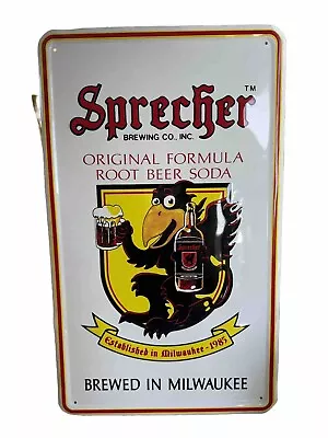 Vintage Sprecher Root Beer Brewing Sign - Soda Advertising 1980's - Milwaukie WI • $50