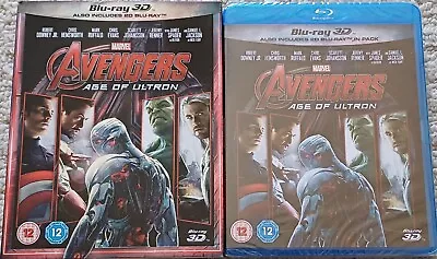Avengers Age Of Ultron 3d Blu-ray 3d + 2d + Slip Cover New & Sealed Marvel  • £5.95