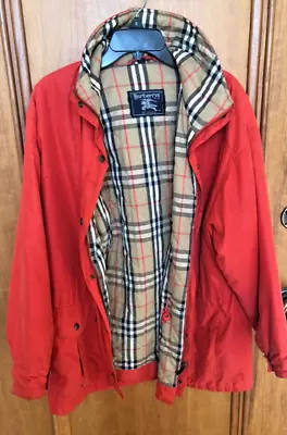 VINTAGE Burberry's Orange Barn Jacket • $75