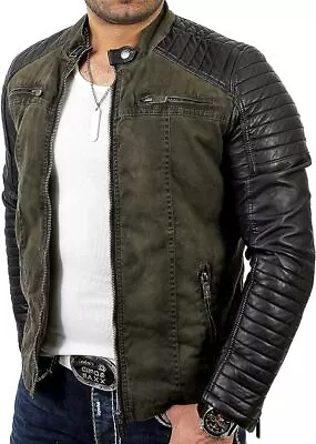 Redbridge By Cipo & Baxx RON Mens Biker Leather Jacket R41451W All Sizes • $87.57