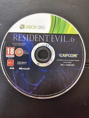 Resident Evil 6 (Xbox 360 2012) Disk 1 Game Disk  • $4.99