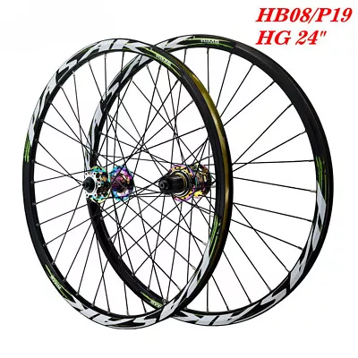 MTB Bike Wheelset 24 Inch 520mm Disc Brake 7-12 Speed Clincher Bicycle Wheels • $286