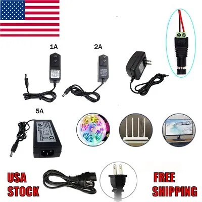 DC 12V 1A 2A 3A 5A Power Supply AC To DC Adapter For 5050 3528 RGB LED STRIP • $19.98