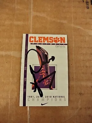 Dabo Swinney Autographed Pocket Schedule Clemson Football • $15.99