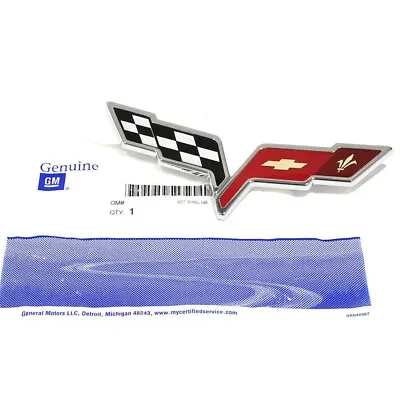 Chevy Corvette C6 Front Flags Emblem ZO6 Z06 05 06 07 08 09 10 11 12 13 • $99.99