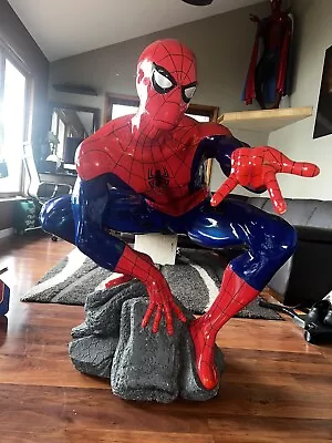 48  Life Size Spider-Man Statue Fiberglass Comic Book Super Hero Figure MARVEL • $4300