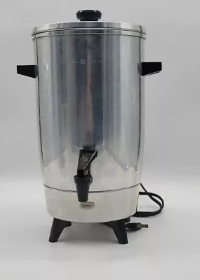 Large Percolator GENERAL ELECTRIC 14CU2 30 Cup Vintage Retro Coffee Maker • $39.99