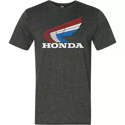 Licensed Honda Vintage Wing Mens Short Sleeve T-Shirt Gray • $29.14