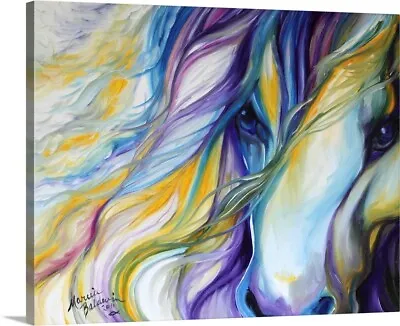 Breeze Equine Abstract Canvas Wall Art Print Horse Home Decor • $309.99