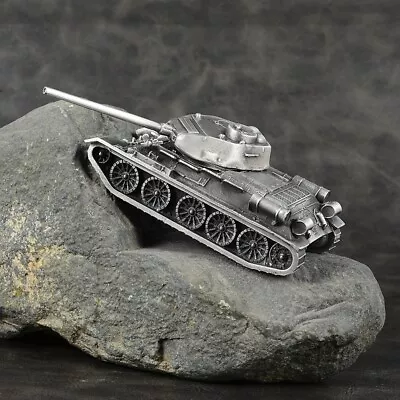 1:70 Scale WW II CCCP T34-85 Tank Model All-metal Silver • $54.99