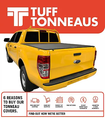 Tuff 'No Drill' Clip On 2.0 Tonneau Cover For Ford PX Ranger Dual Cab W/ H-Board • $599