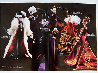 Disney Villains Designer Collection 6 Pc.Doll Set LIMITED EDITION  • $1749.99