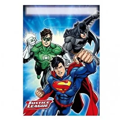 $4.99 • Buy Justice League Kid Birthday Party Supplies Loot Bags Pk Of 8