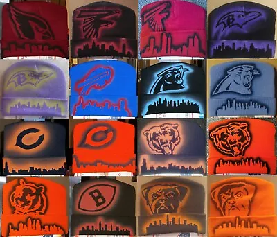 Custom Airbrushed Beanie NFL • $15