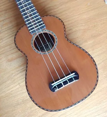 Makai Limited Series Solid Cedar/Willow Soprano Ukulele LK-80W W/OHANA UCS-21BK • $169