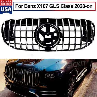 For Mercedes-Benz X167 GLS CLASS 2020+ Chrome AMG GLS63S Style Grille + Bracket • $187.98