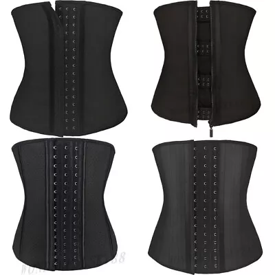 £16.05 • Buy UK 100% Latex Waist Training Trainer Cincher Corset Body Shaper Slim Belt WS