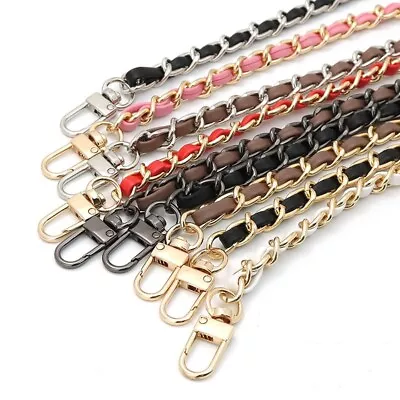 Women Metal PU Leather Chain Replacement Crossbody Shoulder Handbag Bag Strap • $7.55