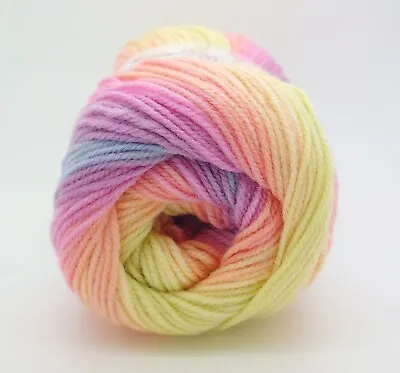 Wendy GIGGLES DK Acrylic Multicolour Multi-tonal Baby Knitting Yarn 100g • £2.99