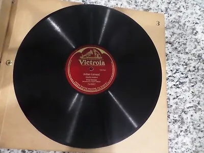 78 Record Victrola Indian Lament Fritz Kreisler Violin Solo Vincent O'Brian 1908 • $19.99