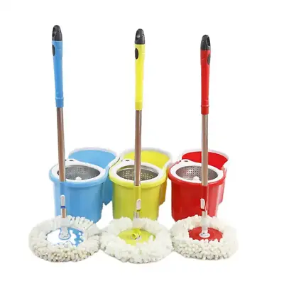 360° Spin Mop And Bucket W/wringer Set +2 Microfiber Refills Floor Cleaning • $24.99