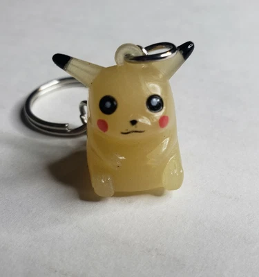 $9.95 • Buy Vintage Translucent Pikachu Pokemon Keychain Key Ring Backpack Clip Retro 90's