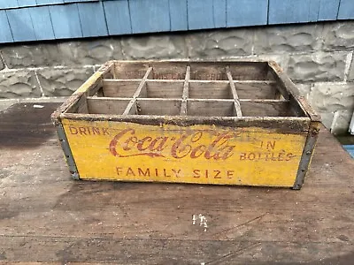 Vintage Dated 1955 Coca-Cola Wood Wooden Crate Woodstock Quality Charleston SC • $55