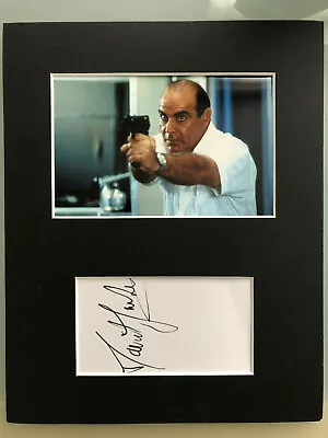 David Suchet AUTOGRAPHED Photo Mount-see Signing Proof • £59.99