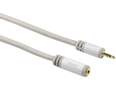 Hama 35mm Extension Aux Plug Cable For Mobile Phone IPHONE MP3 Ipod Hifi • £25.48