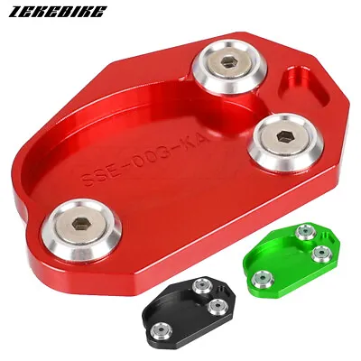 Kickstand Side Stand Plate Pad For Kawasaki Z800 Z1000 Z1000SX ZX6R ZX10R ZX 10R • £15.59