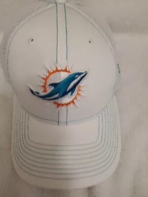 New Era Mens White Miami Dolphins 2021 NFL Training Hst Cap Size LG/XL • $19.99