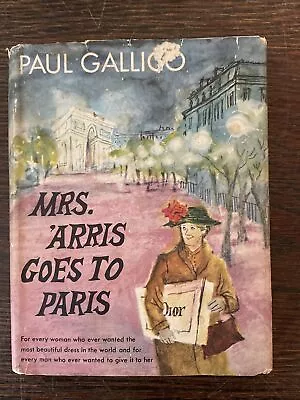 Mrs. 'Arris Goes To Paris By Paul Gallico 1958 Hardcover • $19.95