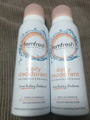 £6.99 • Buy 2 X Femfresh Intimate Hygiene Feminine Freshness Deodorant Spray, 125ml